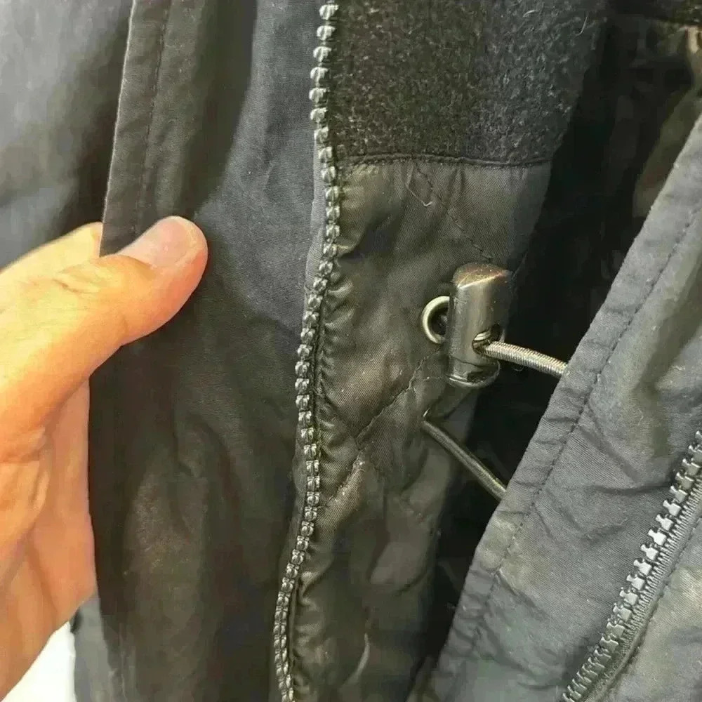 Eddie Bauer Black Zip up Jacket pockets size: Medium - Picture 6 of 9